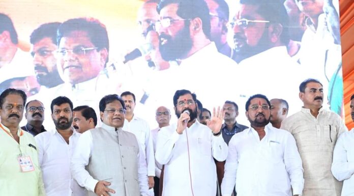 मुख्यमंत्री एकनाथ शिंदे यांची महाआरोग्य शिबिरास भेट