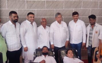 शिवराज्याभिषेक दिनानिमित्त सोमेश्वर वाडी येथे १०४१ नागरिकांचे रक्तदान, पालकमंत्री चंद्रकांत पाटील यांच्या हस्ते उद्घाटन