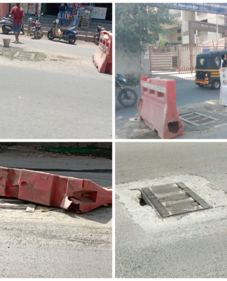 एका महिन्यात 3 वेळा काम तरीही चेंबर नादुरुस्त पुणे पालिकेचे काम