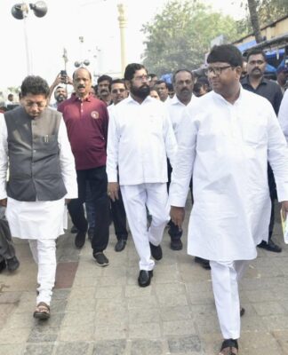 महापरिनिर्वाण दिनानिमित्त येणाऱ्या अनुयायांच्या सोयी सुविधांची मुख्यमंत्री एकनाथ शिंदे यांनी केली पाहणी
