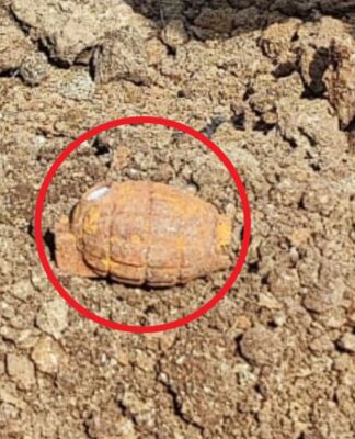 पाषाण आयशर जवळ मेट्रोच्या कामादरम्यान आढळून आले ब्रिटिशकालीन हँडग्रेनेड