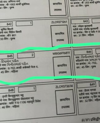 बारामती मतदारसंघातील मतदार याद्या गुजरातमध्ये तयार झाल्या? गुजराती लिपीमध्ये मध्ये मतदारांची नावे सापडली