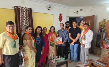 ‘घर चलो ‘अभियानात खासदार मेधा कुलकर्णी सहभागी