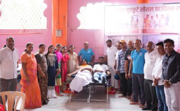 जयेश मुरकुटे सोशल फाऊंडेशन आयोजित रक्तदान शिबीराचे आयोजन