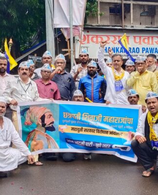 छत्रपती शिवरायांचा मालवण मधील पुतळा निकृष्टपणे उभारणार्या कंत्राटदारांवर कारवाई करा; “आप” ची मागणी