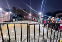 बालेवाडी येथे यश संदीप ताम्हाणे यांच्या पर्यावरण पूरक कृत्रिम तलावात 1000 हून अधिक गणेश मूर्तींचे विसर्जन