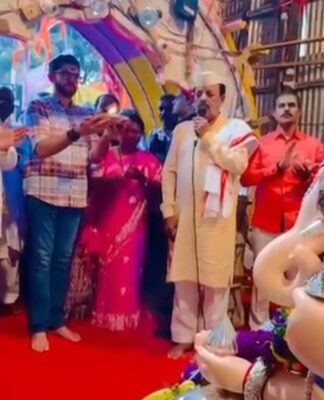 युवासेना प्रमुख शिवसेना नेते आमदार आदित्य ठाकरे यांची गणेशोत्सवा मध्ये श्रीशिवसाम्राज्य प्रतिष्ठान गणेशोत्सव मंडळास भेट