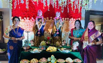 धायरी येथे माहेरवाशिणी गौराईचे घरोघरी उत्साहात स्वागत