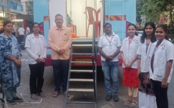 बाणेर तेजस्विनी सोसायटी डीपी रोड येथे आमदार चंद्रकांत पाटील यांच्या माध्यमातून मोफत आरोग्य शिबिर