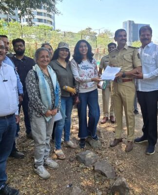 बाणेर येथील मुळा नदी सुधार प्रकल्पाने बाधित होत असलेल्या सोंडमळा देवराई ची संयुक्त पाहणी पुणे मनपा,वन विभाग व जायका प्रकल्प अधिकारी यांनी केली