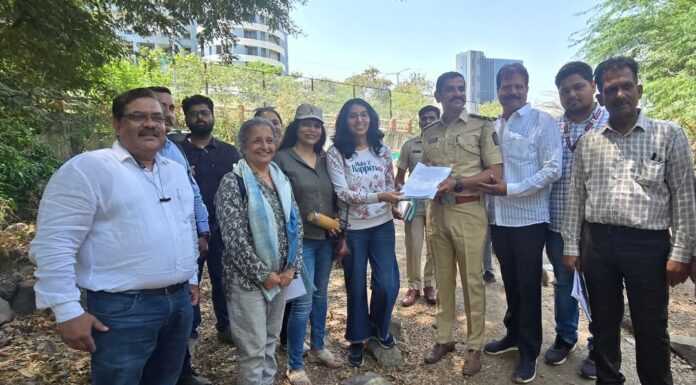 बाणेर येथील मुळा नदी सुधार प्रकल्पाने बाधित होत असलेल्या सोंडमळा देवराई ची संयुक्त पाहणी पुणे मनपा,वन विभाग व जायका प्रकल्प अधिकारी यांनी केली