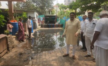 बाणेर येथील सायकर मळा भागातील ड्रेनेज दुरुस्ती बाबत मनसेचे निवेदन