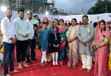 बालेवाडी हायस्ट्रीट येथे छठ महापर्वानिमित्त सूर्य भगवानाला सायंकाळचे अर्घ्य अर्पण
