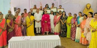 काँग्रेस नेत्या सोनिया गांधी यांच्या वाढदिवसानिमित्त पुणे शहर जिल्हा काँग्रेस कमिटीच्या वतीने कर्तृत्ववान महिलांचा सन्मान