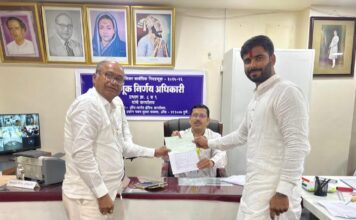 सुस–बाणेर–पाषाण प्रभाग क्रमांक ९ मधून जयेश मुरकुटेंचा राष्ट्रवादी (शरद पवार)कडून उमेदवारी अर्ज दाखल