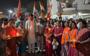 महाळुंगे गावात ज्योती नितीन चांदेरे यांची पदयात्रा; नागरिकांचा उत्स्फूर्त प्रतिसाद