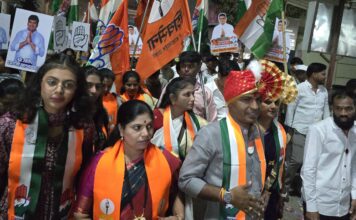 प्रभाग क्र. ९ मध्ये जीवन चाकणकर यांच्या प्रचाराचा जल्लोषात शुभारंभ