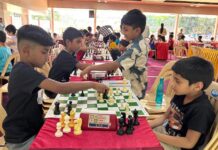 “सुपर सनी मंथ” क्रीडा महोत्सवाअंतर्गत सोमेश्वर चषक रॅपिड बुद्धिबळ स्पर्धा; सिद्धांत गायकवाड, रियान मोहम्मद, संकलेचा जिनम, गोरांक्ष खंडेलवाल, विहान कांबळे संयुक्त आघाडीवर