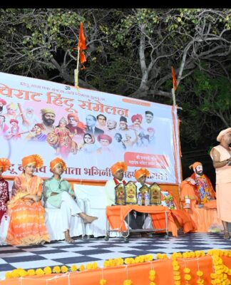 वडकी येथे विराट हिंदू संमेलन उत्साहात संपन्न