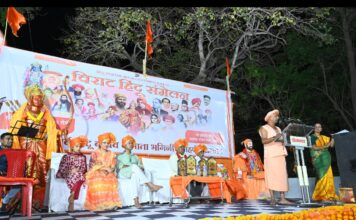 वडकी येथे विराट हिंदू संमेलन उत्साहात संपन्न