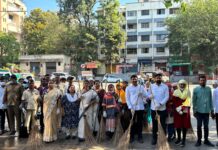 भाजपा स्थापना दिनानिमित्त पाषाण सुतारवाडी मध्ये स्वच्छता अभियान उत्साहात