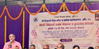 श्री शिवाजी विद्या मंदिर औंध येथे माजी विद्यार्थी स्नेह मेळावा व कृतज्ञता सोहळा यशस्वी