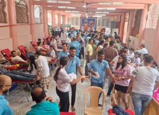 वसुंधरा अभियान रक्तदान शिबिरात २२७ रक्तदात्यांचे रक्तदान