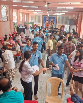 वसुंधरा अभियान रक्तदान शिबिरात २२७ रक्तदात्यांचे रक्तदान