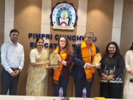 यूके मधील ॲबरिस्टविथ विद्यापीठ आणि पीसीईटी शिष्टमंडळाची बैठक संपन्न