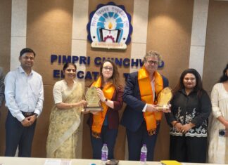 यूके मधील ॲबरिस्टविथ विद्यापीठ आणि पीसीईटी शिष्टमंडळाची बैठक संपन्न