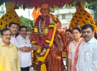 अखिल भारतीय मराठा महासंघ पुणे शहरातर्फे छत्रपती संभाजी महाराज जयंती साजरी