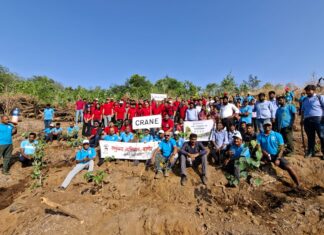 वसुंधरा अभियान बाणेर संस्थेच्या माध्यमातून 300 झाडे लावून पर्यावरण दिन साजरा