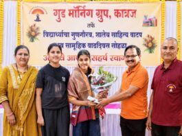 गुड मॉर्निंग ग्रुप, कात्रजचा प्रेरणादायी उपक्रम: विद्यार्थ्यांचा गुणगौरव, साहित्य वाटप आणि सामूहिक वाढदिवस उत्साहात