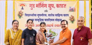 गुड मॉर्निंग ग्रुप, कात्रजचा प्रेरणादायी उपक्रम: विद्यार्थ्यांचा गुणगौरव, साहित्य वाटप आणि सामूहिक वाढदिवस उत्साहात