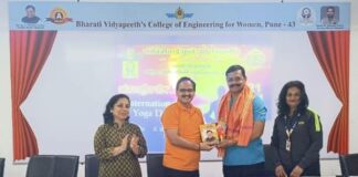 योगातून निरोगी जीवनाचा संदेश: भारती विद्यापीठात आंतरराष्ट्रीय योग दिन उत्साहात