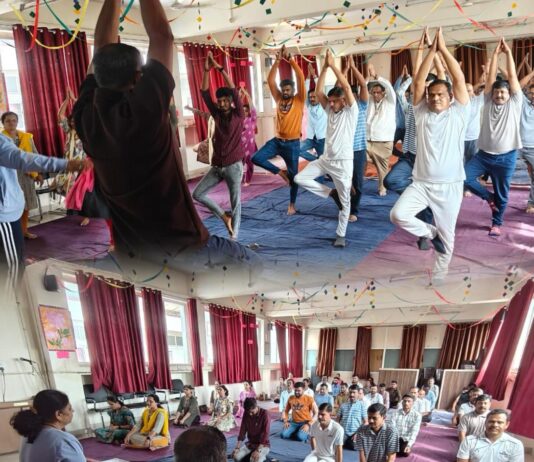 BVJNIOT पुणे येथे आंतरराष्ट्रीय योग दिन उत्साहात साजरा
