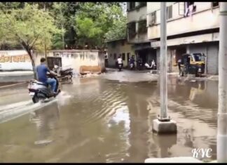 खडकीतील साचलेल्या पावसाच्या पाण्यामुळे अपघाताचा धोका; मनसेचे खडकी छावणी परिषदेला निवेदन