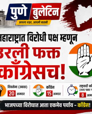 महाराष्ट्रात विरोधी पक्ष म्हणून उरली फक्त काँग्रेसच