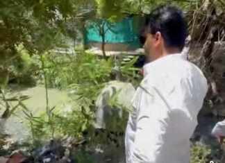 नगरसेवक अमोल बालवडकर यांची बाणेरमधील नाल्याची पाहणी; तातडीने साफसफाईचे आदेश