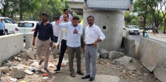 पावसाळ्यापूर्वी बाणेर रोडवरील वाहतूक व मेट्रो कामांची अतिरिक्त आयुक्त ओमप्रकाश दिवटे यांच्याकडून संयुक्त पाहणी; संबंधित विभागांना तातडीच्या सूचना