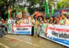 विद्यार्थ्यांवरील लाठीहल्ल्याच्या निषेधार्थ पुण्यात काँग्रेसचे आंदोलन