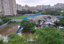 किर्ती एलिगंटच्या दक्षिण बाजूस बेकायदेशीरपणे कचरा, बांधकामाचा राडारोडा ; रहिवाशांच्या आरोग्य व सुरक्षिततेचा प्रश्न ऐरणीवर