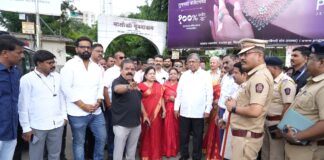 राजाराम पूल–म्हात्रे पूल डीपी रस्त्यावरील वाहतूक कोंडीवर तातडीच्या उपाययोजना; चंद्रकांतदादा पाटील यांचे अधिकाऱ्यांना निर्देश