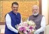 मुख्यमंत्री देवेंद्र फडणवीस यांनी घेतली प्रधानमंत्री नरेंद्र मोदींसह केंद्रीय मंत्र्यांची भेट