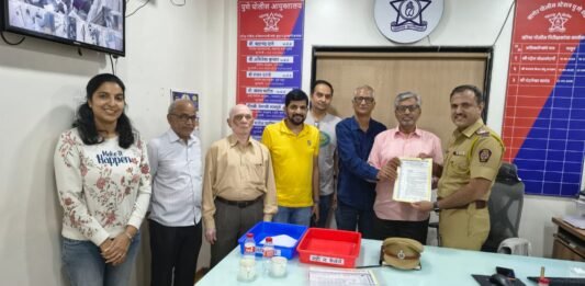 बाणेर-बालेवाडीत शांततापूर्ण गणेशोत्सव साजरा व्हावा यासाठी BWF कडून बाणेर पोलिसांना विनंती पत्र