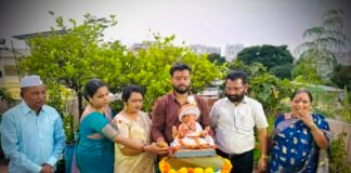 पर्यावरणपूरक गणेशोत्सवाचा आदर्श; सातव्या दिवशी घरच्या घरी गणेशमूर्ती विसर्जन