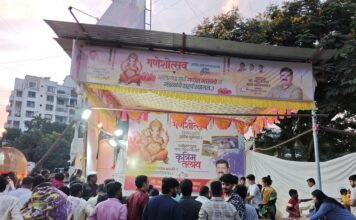 पर्यावरणपूरक गणेश विसर्जनाला बालवेडीत उत्स्फूर्त प्रतिसाद