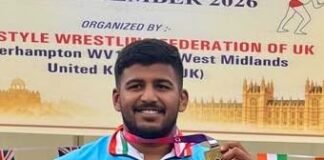 लंडनच्या मातीत कुंजीर तालमीच्या पै.युवराज खोपडे यांचा डंका! -आंतरराष्ट्रीय केसरी कुस्ती स्पर्धेत 95 किलो वजनी गटात सुवर्णपदक