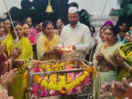 राधेश्वरीनगरात श्रीकृष्ण जन्माष्टमी उत्साहात साजरी