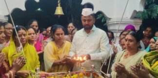 राधेश्वरीनगरात श्रीकृष्ण जन्माष्टमी उत्साहात साजरी
